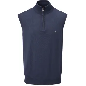 Oscar Jacobson Bob Pin Sleeveless Sweater - Navy Fashionable Style direction