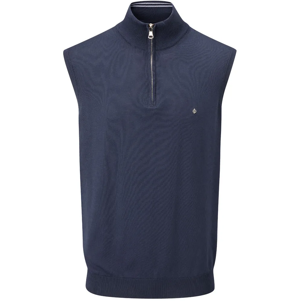 Oscar Jacobson Bob Pin Sleeveless Sweater - Navy adequate