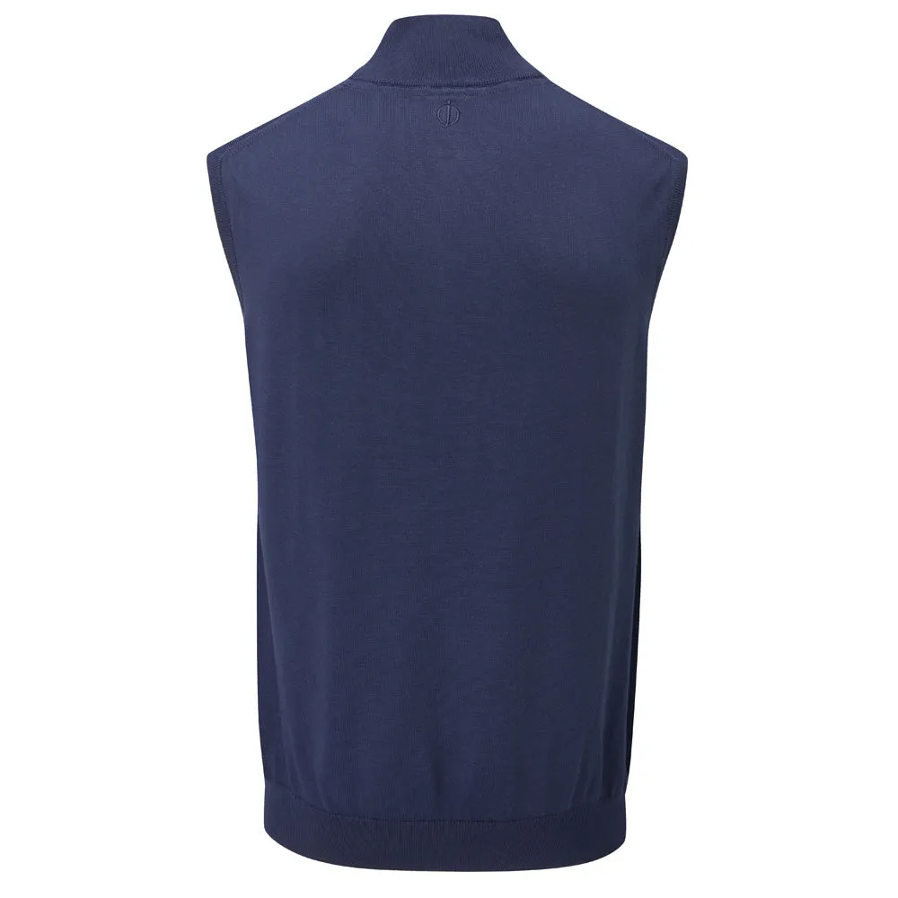 Oscar Jacobson Bob Pin Sleeveless Sweater - Navy Generation minus