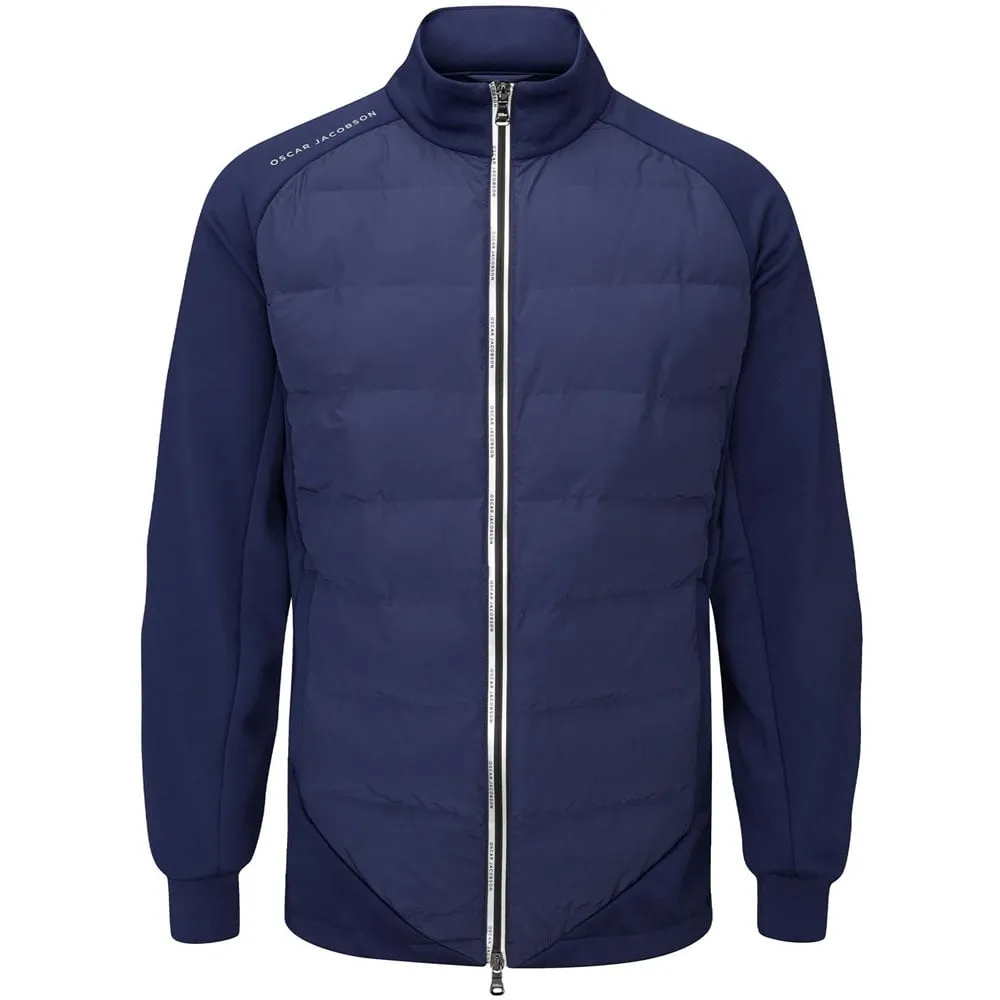 simple design Comfort Fit Oscar Jacobson Radstock Full Zip Padded Jacket - Navy
