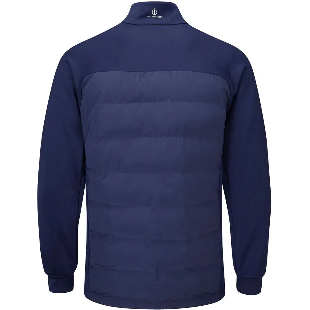 Crisp Weather Fit Oscar Jacobson Radstock Full Zip Padded Jacket - Navy