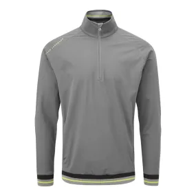 Smart Casual Oscar jacobson Ramsey 1/2 Zip Windproof Jacket - Pewter