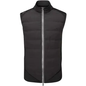 Oscar Jacobson Randal Full Zip Padded Gilet - Black suitable for outdoor adventures