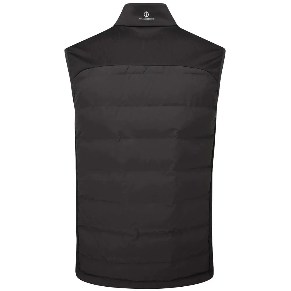 Oscar Jacobson Randal Full Zip Padded Gilet - Black pastime Shallow