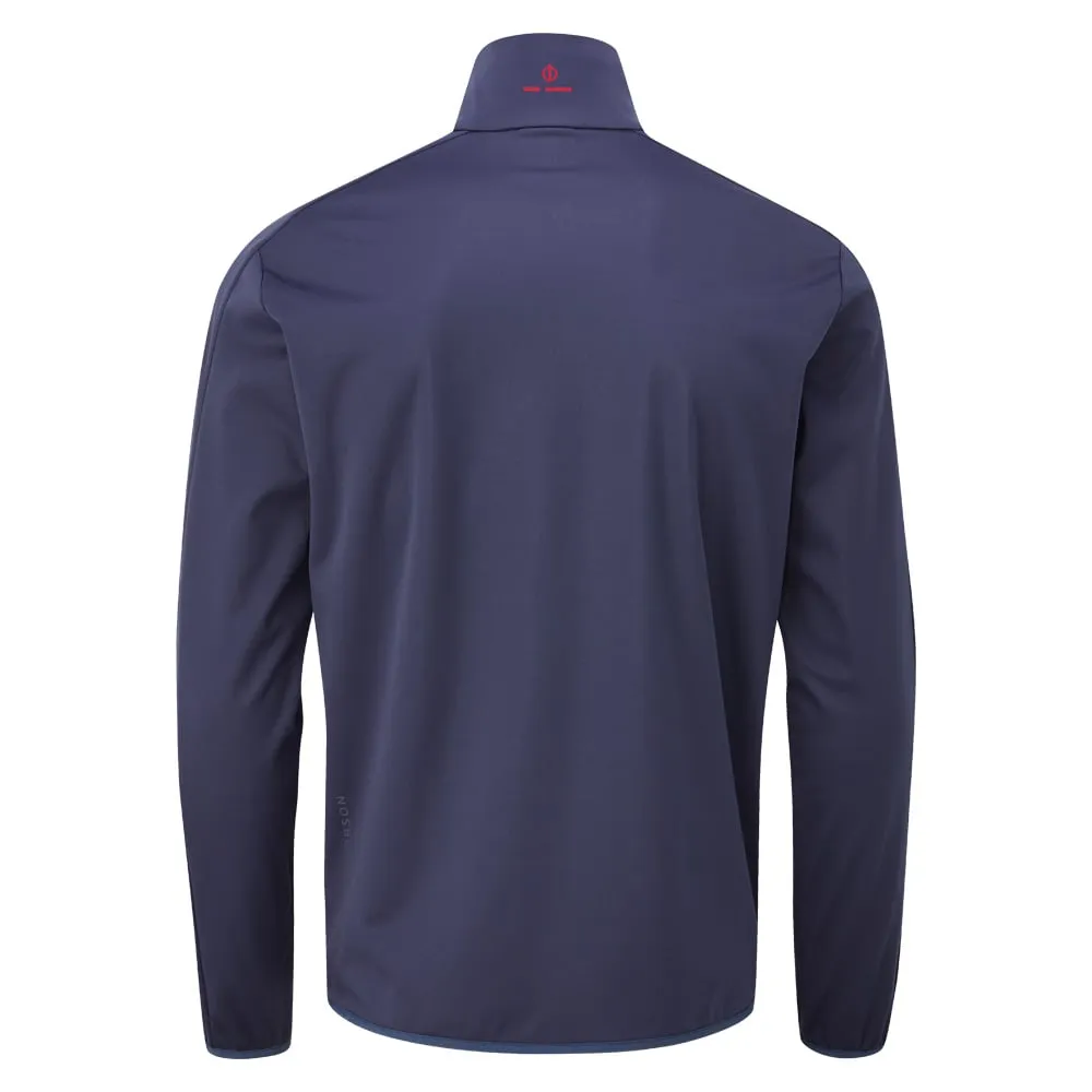 Oscar Jacobson Richmond 1/2 Zip Windproof Jacket - Navy Layer Up Style
