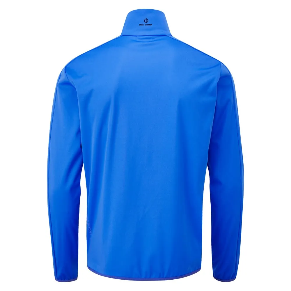 Daily Look Basic Essential Layer Oscar Jacobson Richmond 1/2 Zip Windproof Jacket - Royal Blue