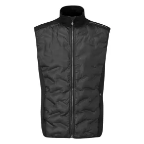 Pressure Distributing Pads Solid Color Oscar Jacobson Ridley Hybrid Gilet - Black