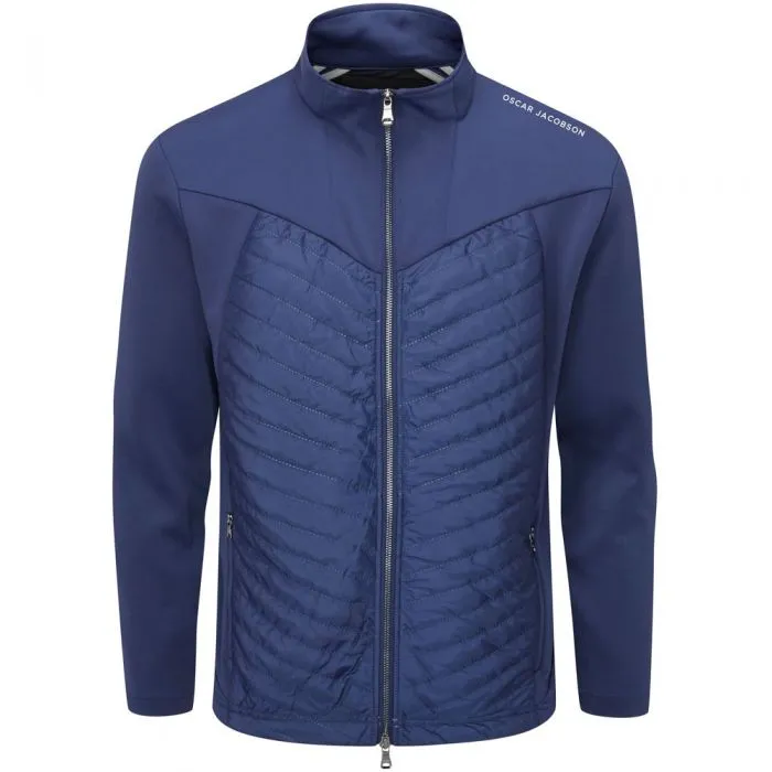 Oscar Jacobson Ross Jacket - Navy Layered Wind Barrier FlexFoldPackaging