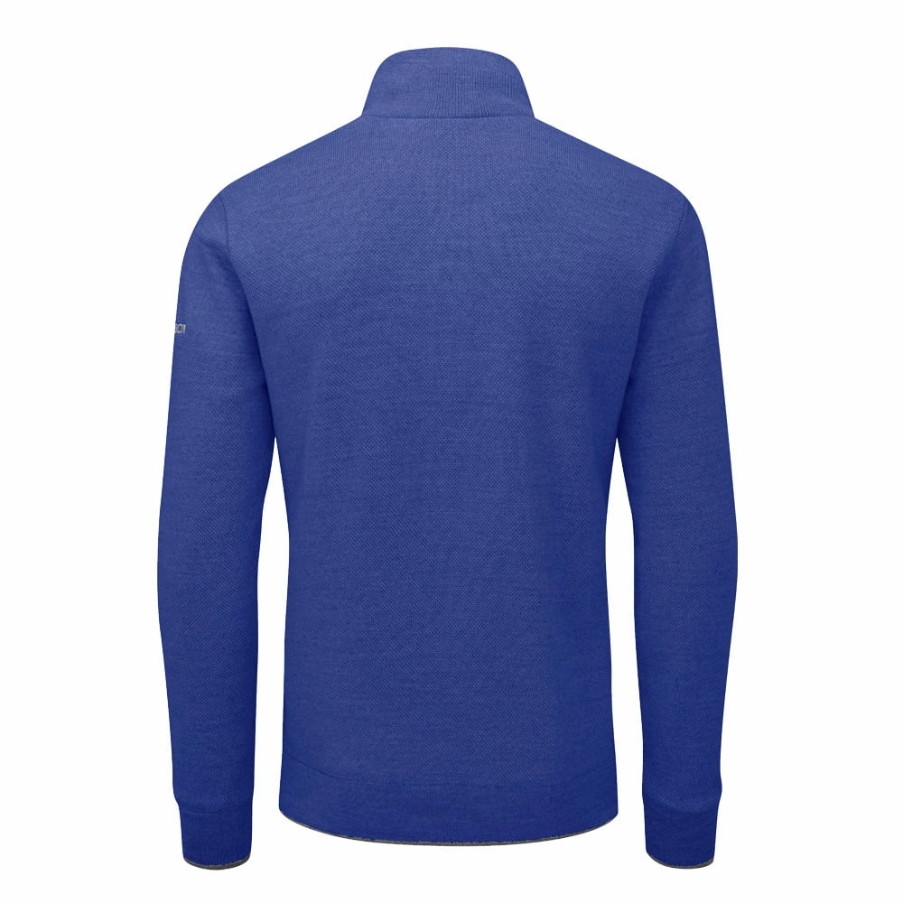 Core Style packable Oscar Jacobson Anders Lined 1/2 Zip Sweater - Royal Blue