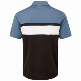 Chill Comfort Oscar Jacobson Boston Polo Shirt - Black/Blue Charcoal