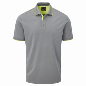 Smart Layer Soft Layer Oscar Jacobson Brandon Polo Shirt - Pewter