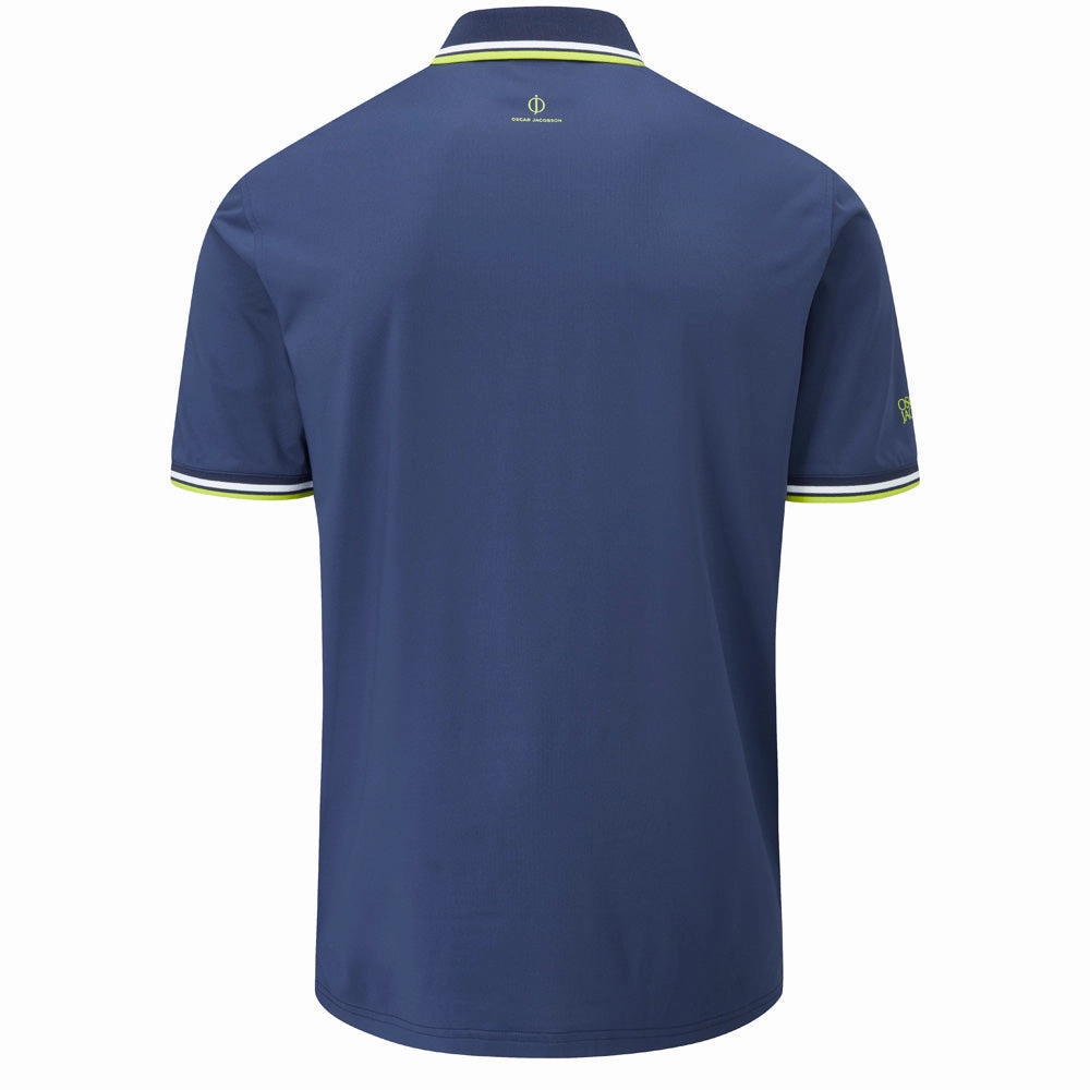 Chafe Free Armhole High Density Weave Oscar Jacobson Buxton Polo Shirt - Navy