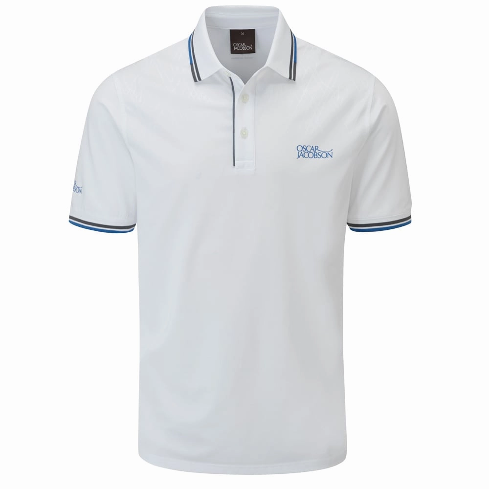 Oscar Jacobson Buxton Polo Shirt - White Eco Friendly Material Travel Style Trend