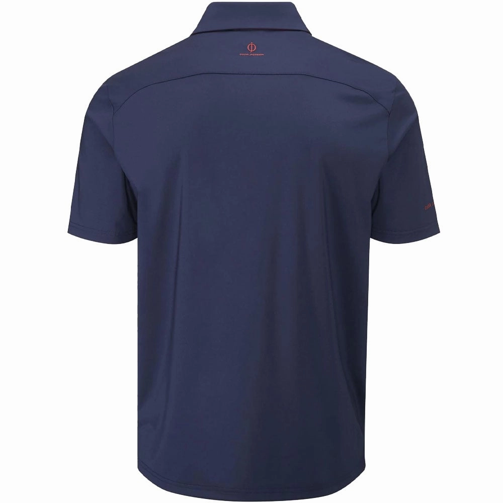 Stylish and Comfortable Seasonal Fashion Oscar Jacobson Chap II Tour Polo Shirt - Navy/Jewel Red