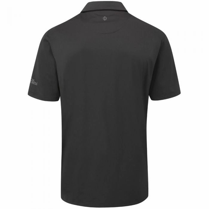 Oscar Jacobson Chap Polo Shirt - Black Fade Resistant Print Cool and casual