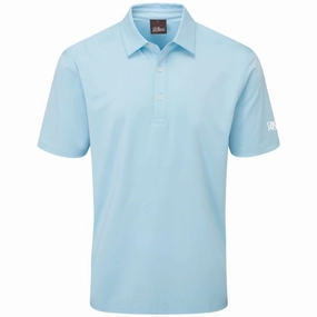 Oscar Jacobson Chap Polo Shirt - Sky Blue Hypoallergenic fabric
