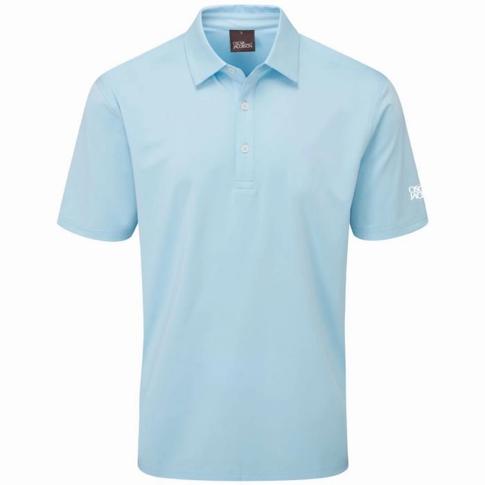 Oscar Jacobson Chap Polo Shirt - Sky Blue Hypoallergenic fabric