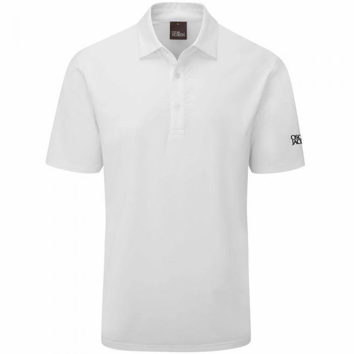 Modern Style regular but not boring Oscar Jacobson Chap Polo Shirt - White