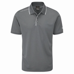 Durable Color Retention Oscar Jacobson Cooper Polo Shirt - Pewter