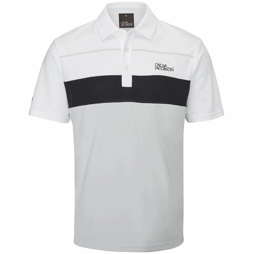 Non Irritating Collar Oscar Jacobson Dodman Polo Shirt - Lunar Grey/Black