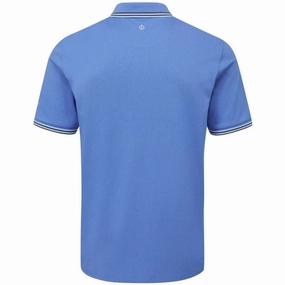 Casual Chic Wear Oscar Jacobson Falcon Polo Shirt - Mid Blue