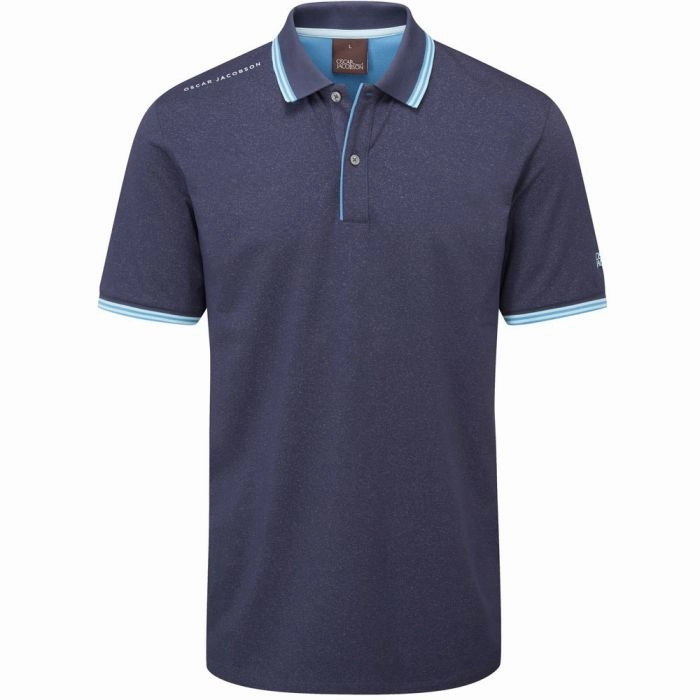 ThermoregulatingFabric Summer cool Oscar Jacobson Falcon Polo Shirt - Navy