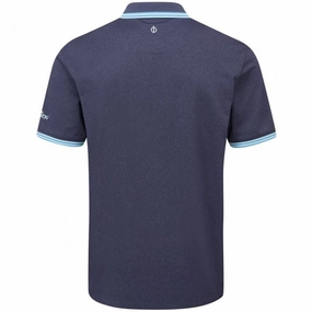 Oscar Jacobson Falcon Polo Shirt - Navy Comfort and Fit Flattering Fit