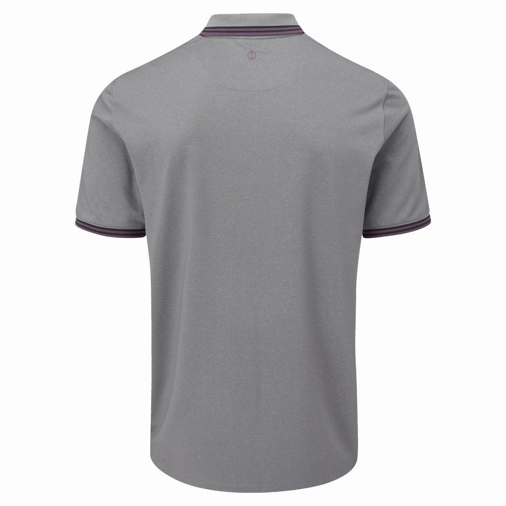 Ethically Sourced Cotton Oscar Jacobson Falcon Polo Shirt - Pewter