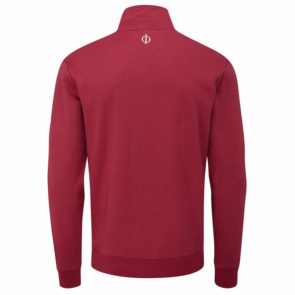 Oscar Jacobson Hawkes Tour Pullover - Dark Red Core Relaxed