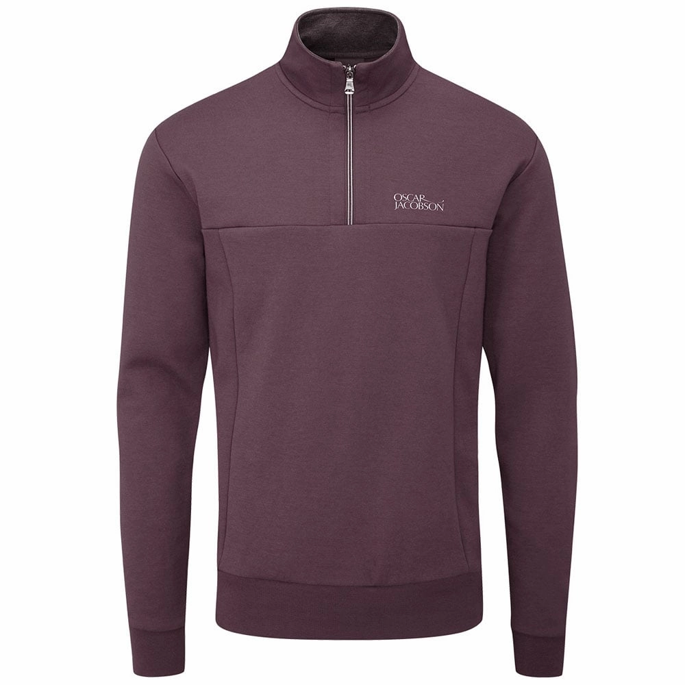 right for outdoor activities product weekend wearability Oscar Jacobson Hawkes Tour Pullover - Plum
