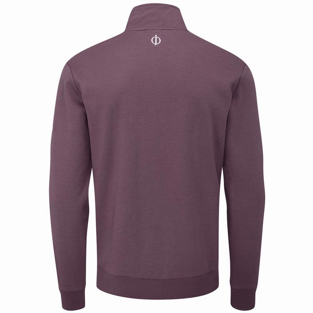 Oscar Jacobson Hawkes Tour Pullover - Plum Branded Look
