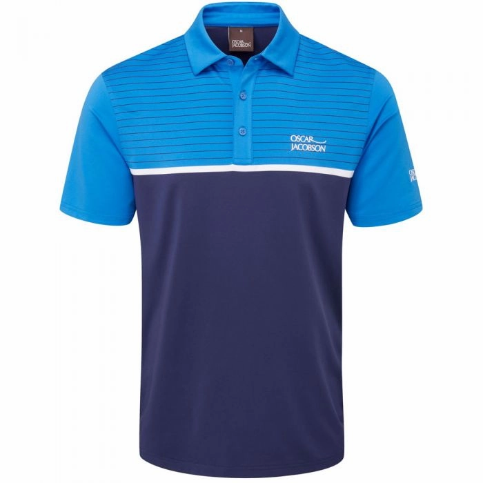 Chic Outfit LowImpactDye Oscar Jacobson Hurstbourne Tour Polo Shirt - Navy