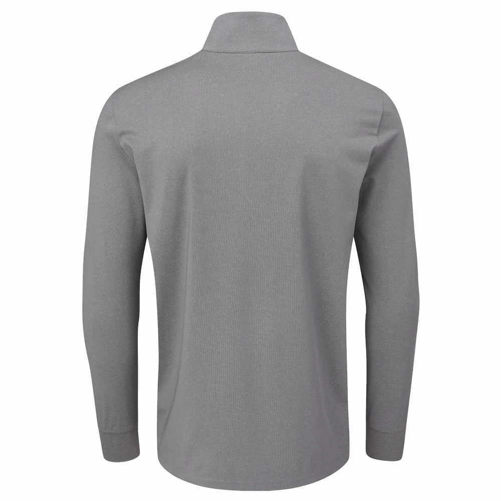 Oscar Jacobson Loke 1/4 Zip Mid-Layer - Pewter Comfortable Fashion