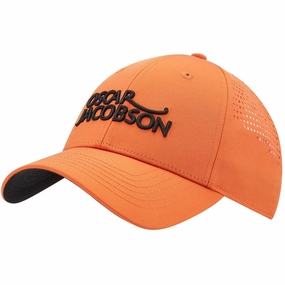 Oscar Jacobson Maddox Cap - Orange Rust/Black Weekend Vibes