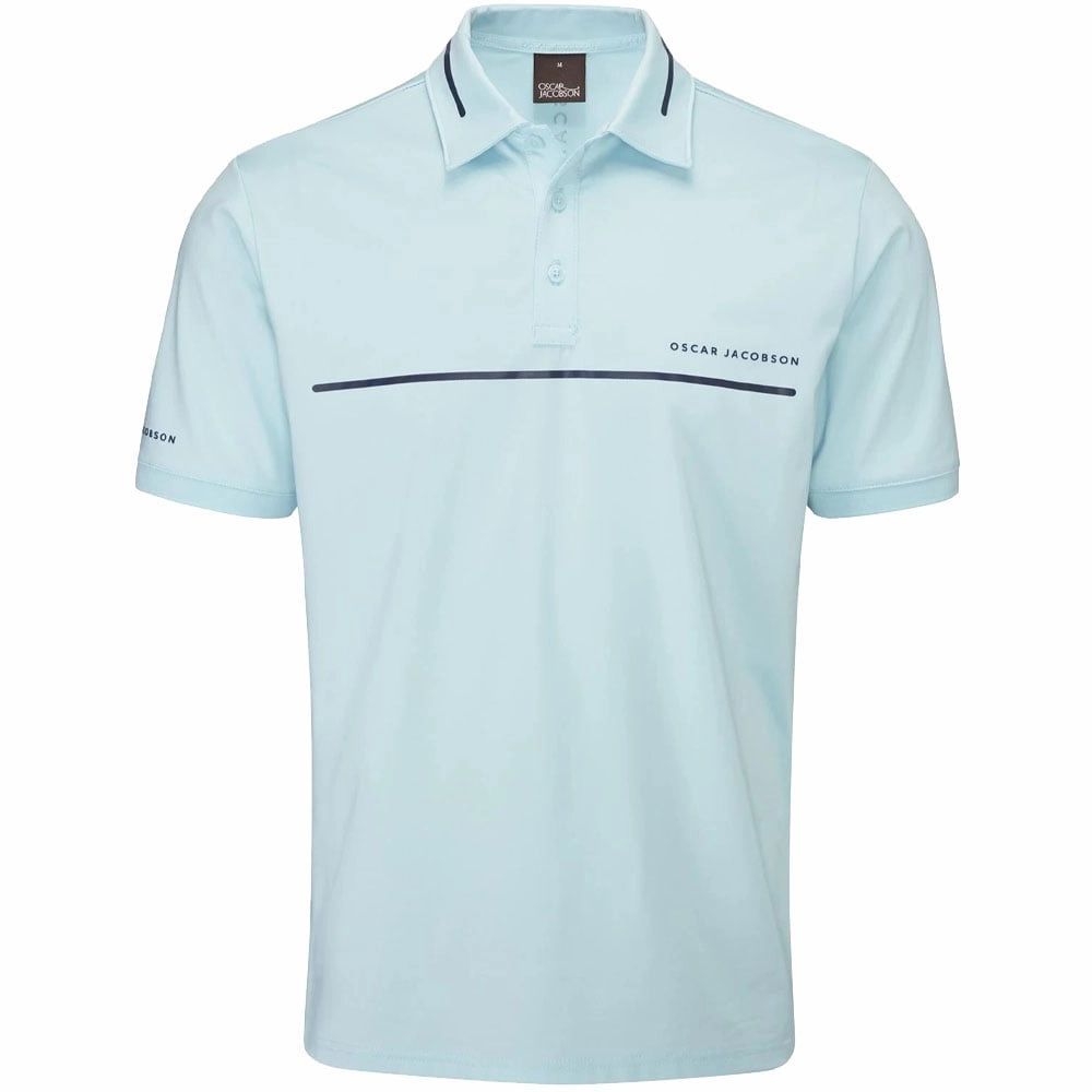 Fresh Outfit Oscar Jacobson Marsden Polo Shirt - Cool Blue/Navy