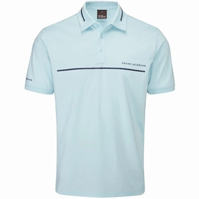 Fresh Outfit Oscar Jacobson Marsden Polo Shirt - Cool Blue/Navy