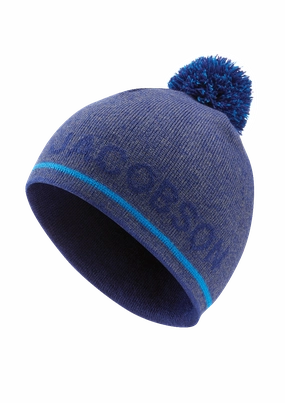 high contrast Oscar Jacobson Monroe Hat - Navy/Royal Blue