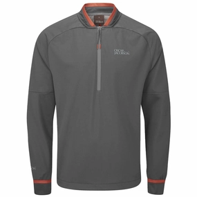 Oscar Jacobson Redfern 1/2 Zip Pullover - Pewter Work Wear