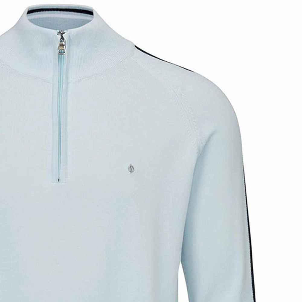 Oscar Jacobson Repton Pin Pullover - Cool Blue/Navy/White Soft Wear