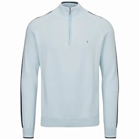 Everyday Layer Oscar Jacobson Repton Pin Pullover - Cool Blue/Navy/White