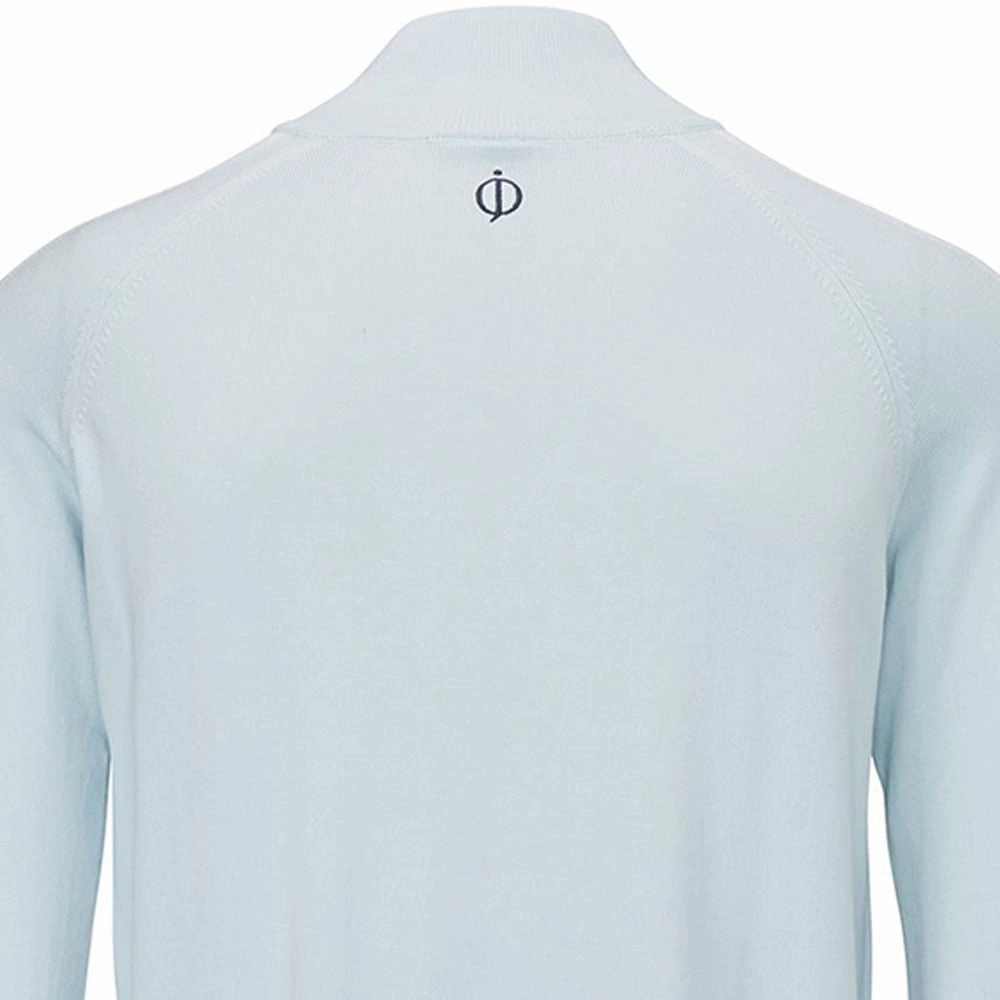 Oscar Jacobson Repton Pin Pullover - Cool Blue/Navy/White Minimalist Design