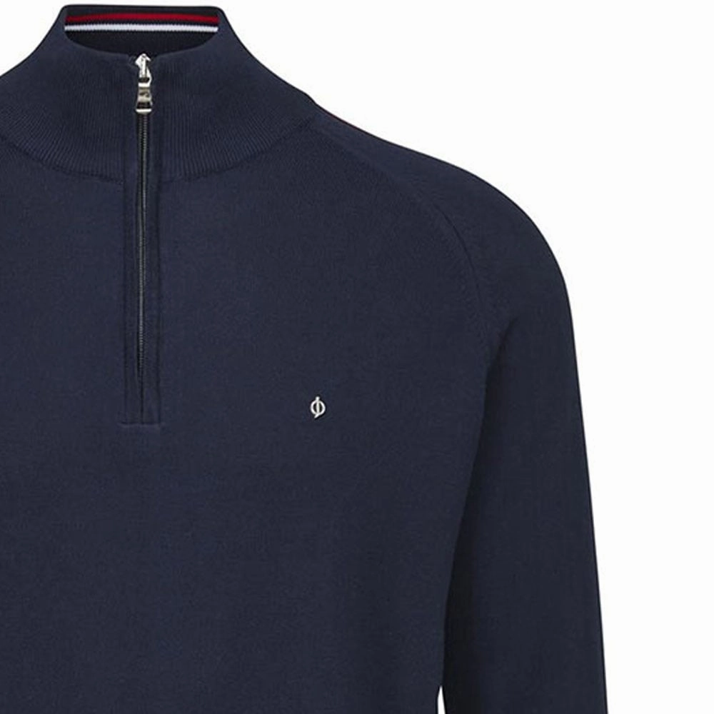 Oscar Jacobson Repton Pin Pullover - Navy/Jewel Red/White Streetwear Look product concert wearability