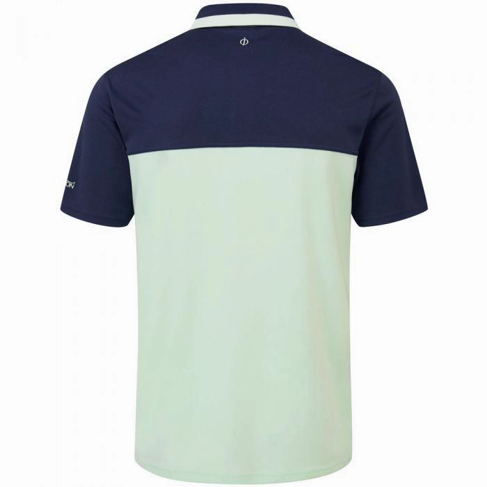 Oscar Jacobson Stanton Polo Shirt - Navy/Mint Trendy Piece Fur combination