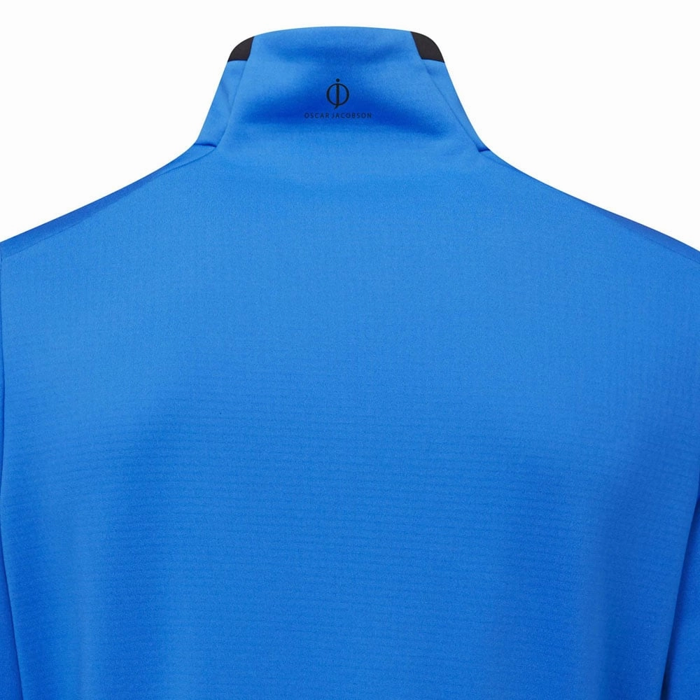 Casual Hoodie Style Oscar Jacobson Talbot Tour Mid Layer 1/2 Zip Pullover - Royal Blue