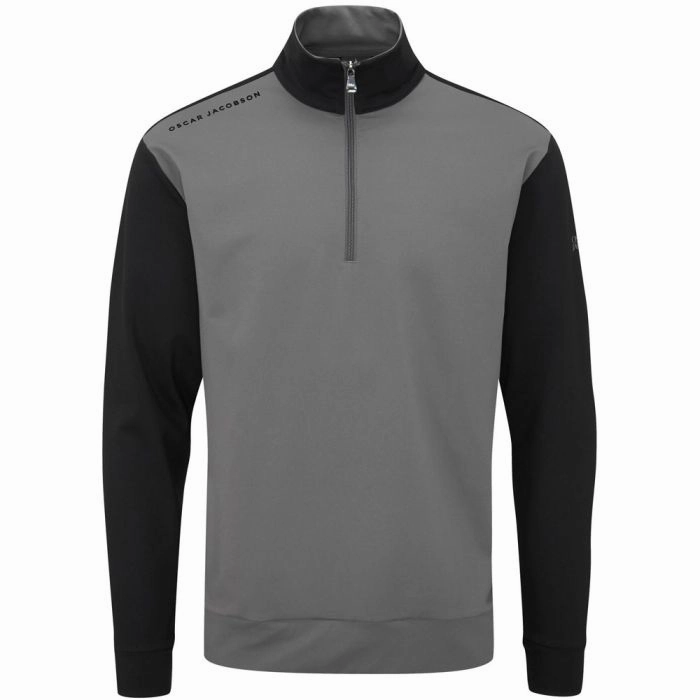 Versatile Layer Oscar Jacobson Taylor 1/4 Zip Mid-Layer - Charcoal