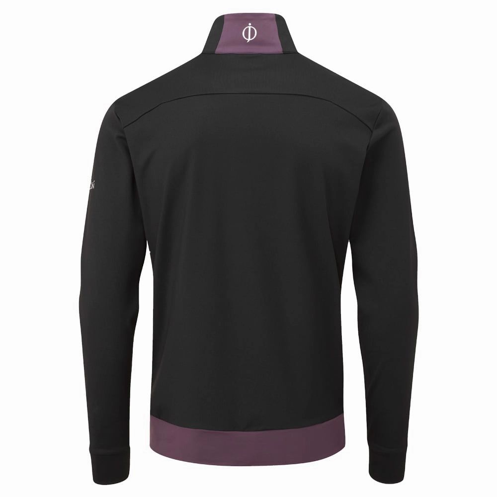 Hiking Suitable Earth Tones Oscar Jacobson Taylor 1/4 Zip Mid-Layer - Plum