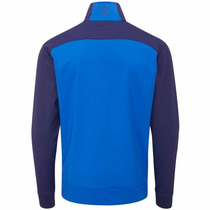 Oscar Jacobson Taylor 1/4 Zip Mid-Layer - Royal Blue product beach style charm Essential Wear