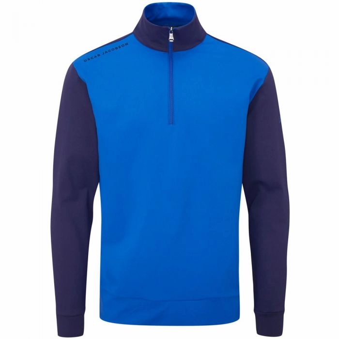 Oscar Jacobson Taylor 1/4 Zip Mid-Layer - Royal Blue product graduation pride
