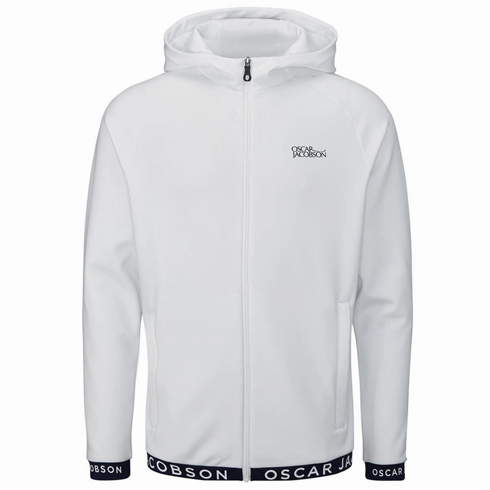 Oscar Jacobson Travis Midlayer - White/Navy Warm Muscular Frame