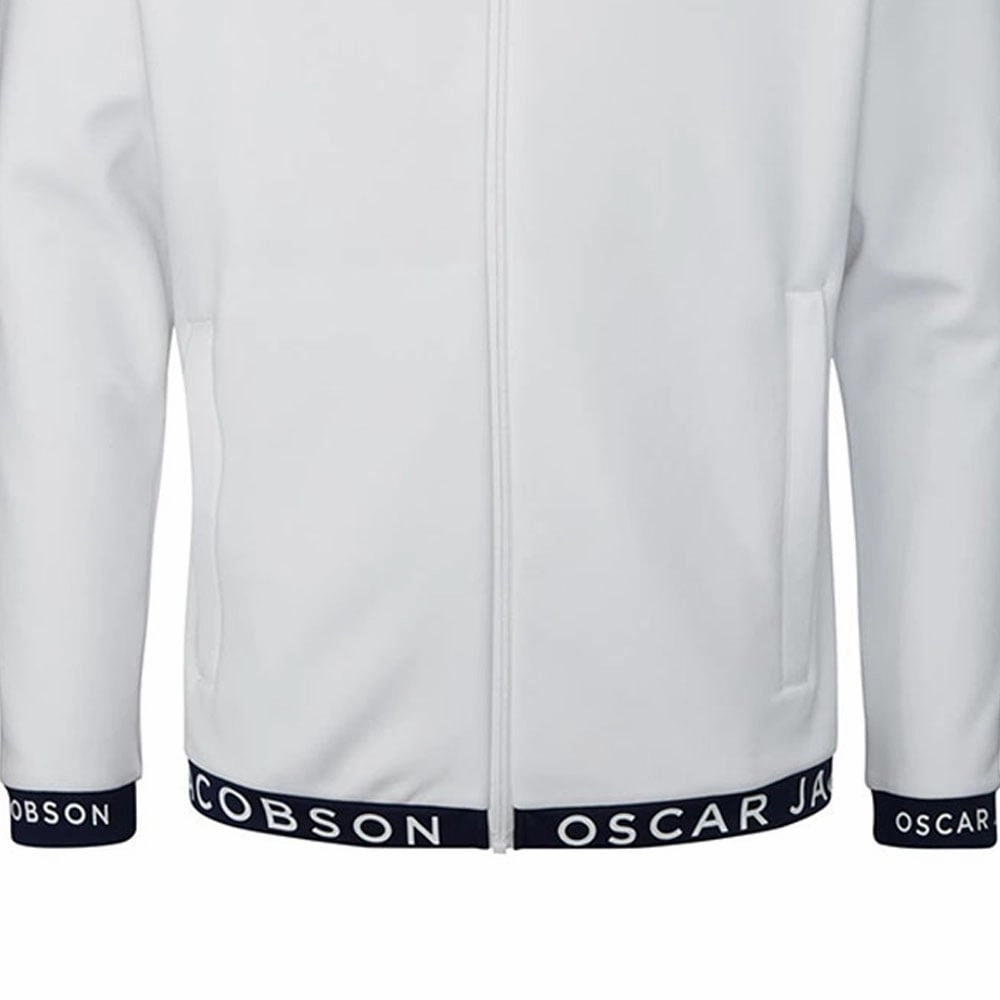 Oscar Jacobson Travis Midlayer - White/Navy product anniversary charm product nautical charm
